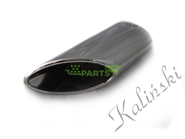 Końcówki ozdobne układu wydechowego / owalna  fi 69x84 / ścięcie pod kątem 35°