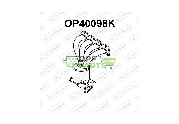 Katalyzátor ALFA ROMEO / CHEVROLET / FIAT / OPEL / VAUXHALL - 12992393 25197215 25197226