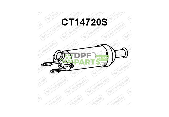Filtry pevných částic DPF CITROËN / MITSUBISHI / PEUGEOT - 1583A016 1583A083 1731QK
