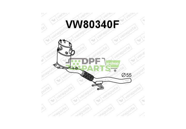 Filtry pevných částic DPF AUDI / SEAT / SKODA / VOLKSWAGEN - 1K0253058LD 1K0254703JX 1K0254704KX