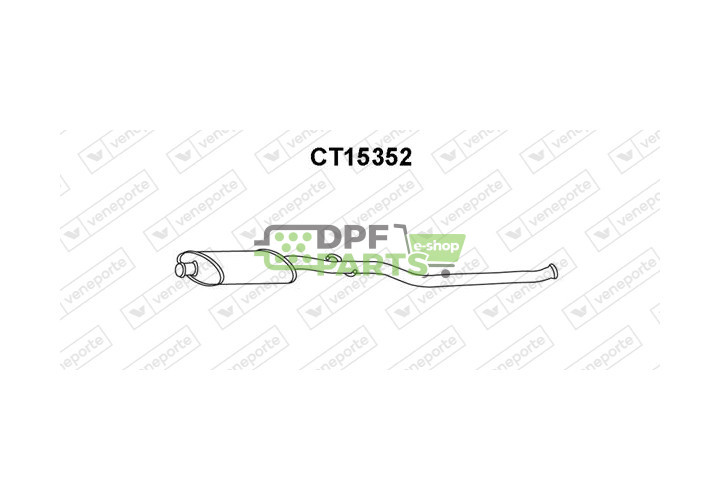 Koncový tlumič výfuku CITROËN / PEUGEOT - 1717H0 1717H1 9809878280
