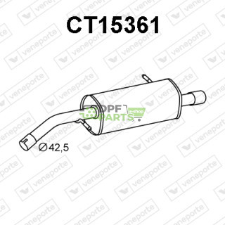 Koncový tlumič výfuku CITROËN - 1726XR