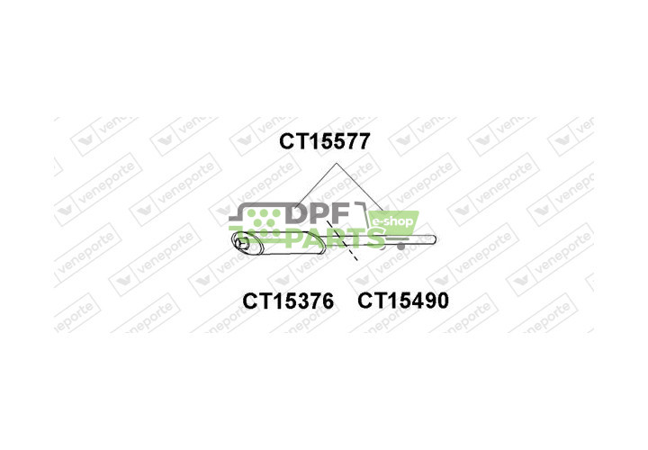 Koncový tlumič výfuku CITROËN - 95593036 95600364 95600634