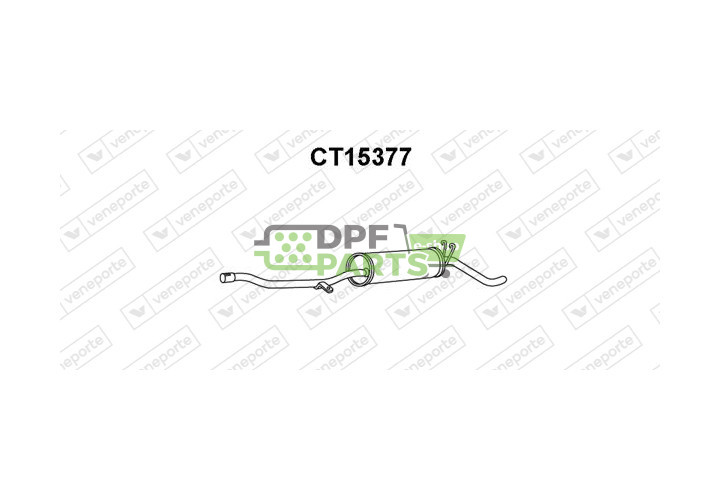 Koncový tlumič výfuku CITROËN - 96001963 9809879080