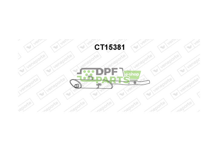 Koncový tlumič výfuku CITROËN / FIAT / LANCIA / PEUGEOT - 1717C5 1717C6 9456171780
