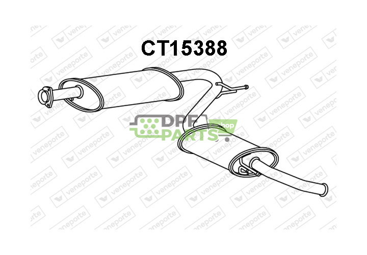 Tlumič CITROËN / FIAT / PEUGEOT - 1337331080 1344235080 1344236080