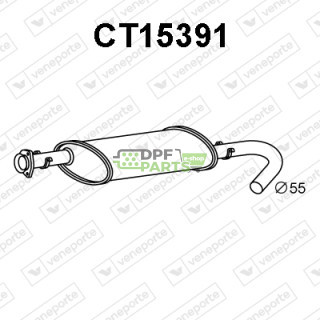 Tlumič CITROËN / FIAT / PEUGEOT - 1309893080 1309989080 1310264080