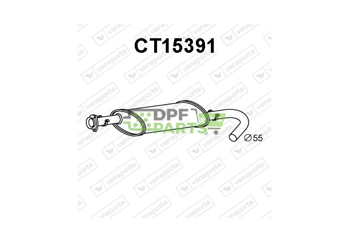 Tlumič CITROËN / FIAT / PEUGEOT - 1309893080 1309989080 1310264080