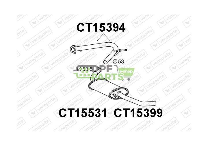 Tlumič CITROËN / FIAT / PEUGEOT - 1337334080 1344237080 1352070080