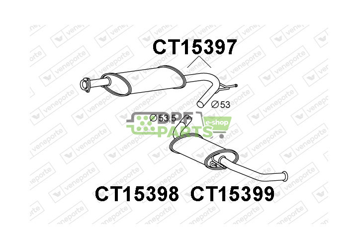 Tlumič CITROËN / FIAT / PEUGEOT - 1337336080 1344238080 1347307080