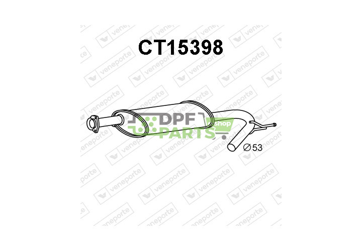 Tlumič CITROËN / FIAT / PEUGEOT - 1337336080 1344238080 1347307080