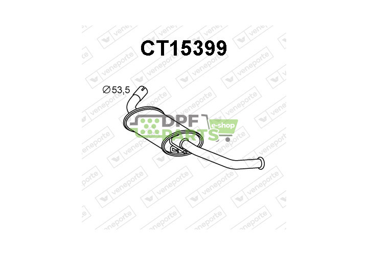 Tlumič CITROËN / FIAT / PEUGEOT - 1337334080 1337336080 1344237080