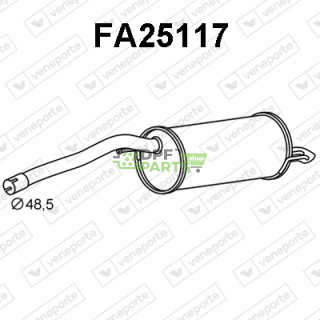 Tlumič FIAT / OPEL / VAUXHALL - 51810709 52029712 852685