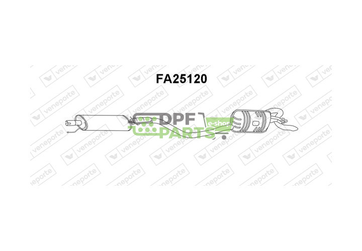 Tlumič FIAT - 46400841 46447803 7750502