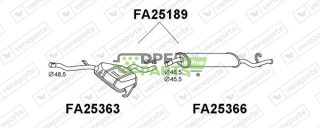 Tlumič FIAT - 7657903 7675678 7688000