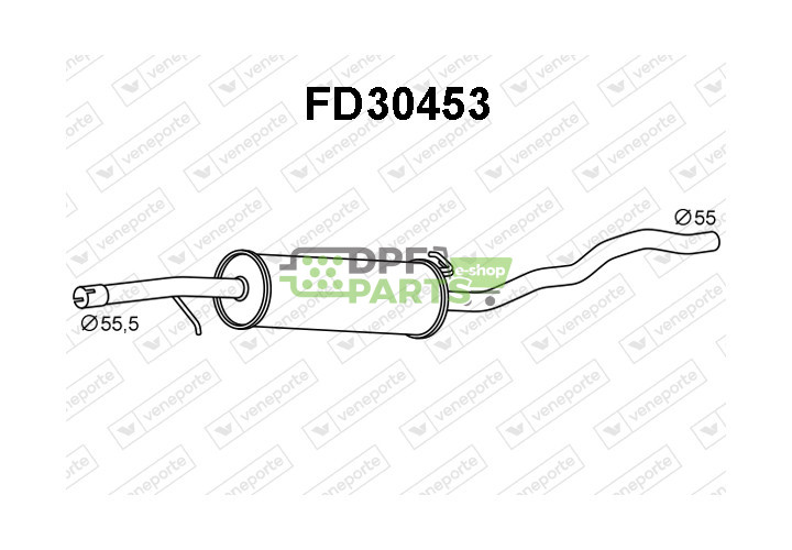 Tlumič FORD / SEAT / VOLKSWAGEN - 1013484 1013486 1016963
