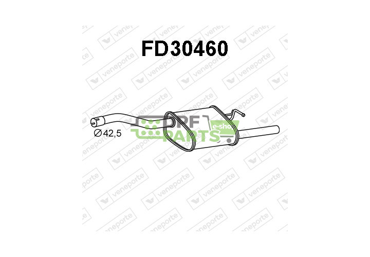 Tlumič FORD - 1061959 1121646 1230584