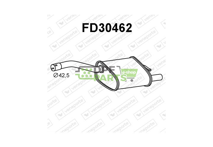 Tlumič FORD - 1067319 1121645 1230585