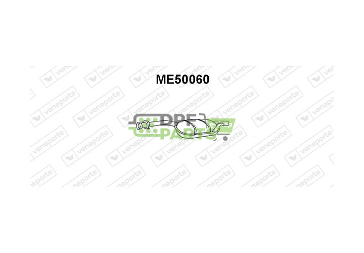 Tlumič výfuku MERCEDES - 1244900015 1244902821 1244919301
