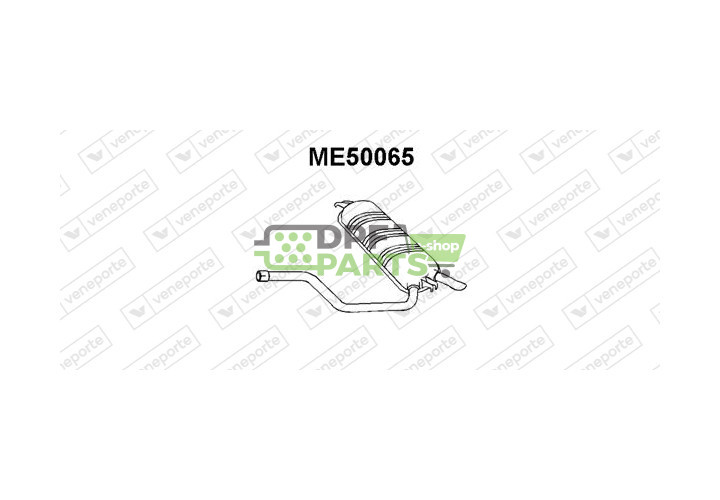 Tlumič výfuku MERCEDES - 1244902521 1244902721 1244910600