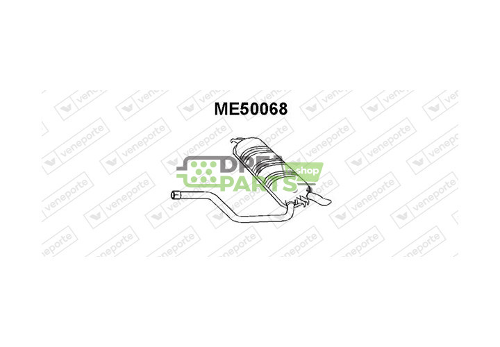 Tlumič výfuku MERCEDES - 1244901721 1244910300