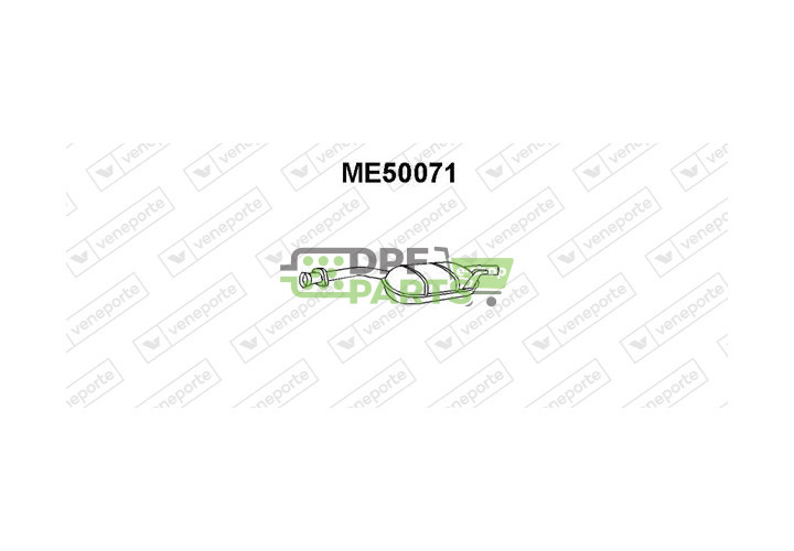 Tlumič výfuku MERCEDES - 1244900215 1244900815 1244902621