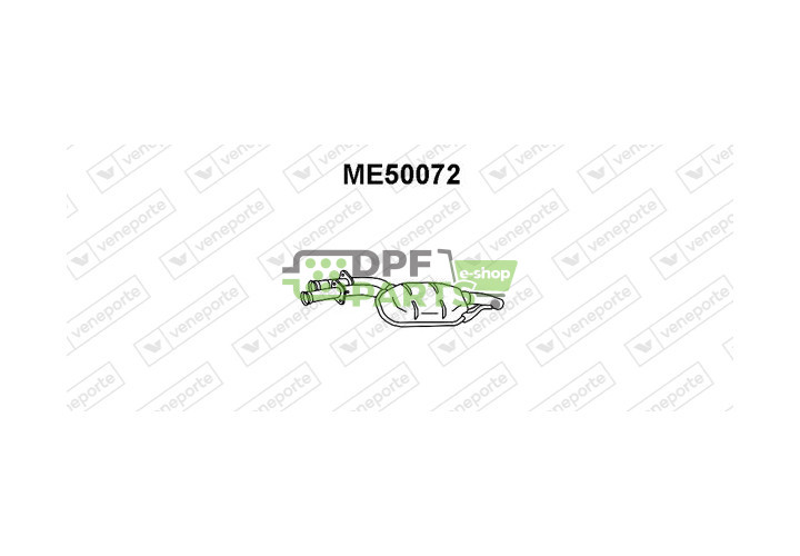 Tlumič výfuku MERCEDES - 1244903115 1244919701