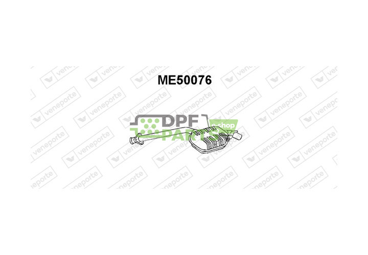 Tlumič výfuku MERCEDES - 1244902021 1244909021 1244910100