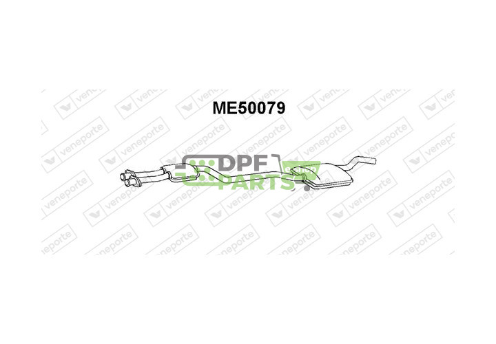 Tlumič výfuku MERCEDES - 1234905215 1234906715