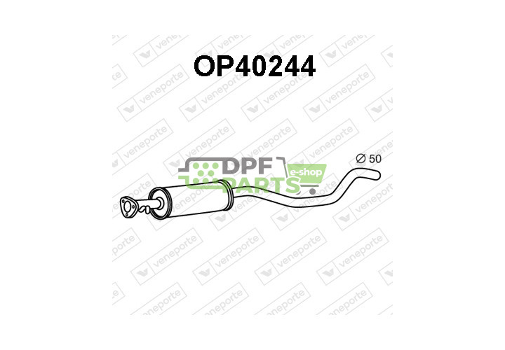 Tlumič výfuku OPEL / VAUXHALL - 852329 852337 852872