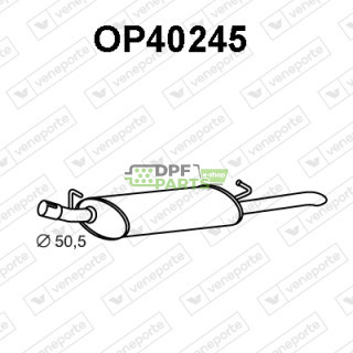 Tlumič výfuku OPEL / VAUXHALL - 852356 852884 90280502