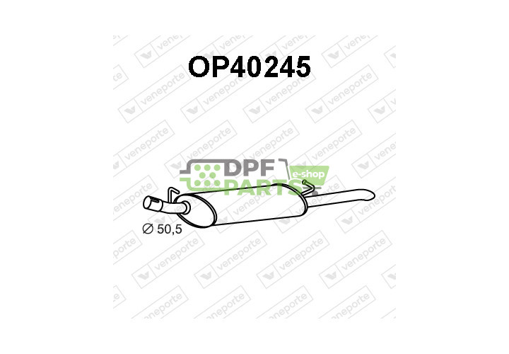 Tlumič výfuku OPEL / VAUXHALL - 852356 852884 90280502