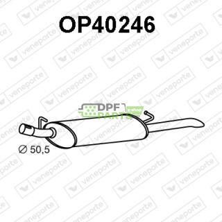 Tlumič výfuku OPEL / VAUXHALL - 852355 852883 90280256