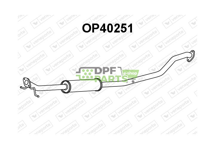 Tlumič výfuku OPEL / SUZUKI / VAUXHALL - 1425051KA0 1425085L00 4709331