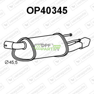Tlumič výfuku OPEL / VAUXHALL - 5852083 5852721 5852858