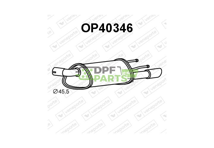 Tlumič výfuku OPEL / VAUXHALL - 5852853 5852961 852969