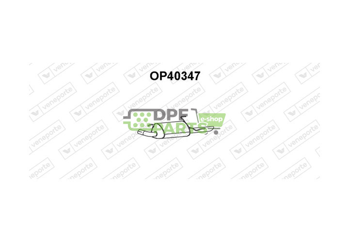 Tlumič výfuku OPEL / VAUXHALL - 24422468 5852015 5852016