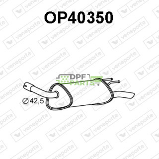 Tlumič výfuku OPEL / VAUXHALL - 5852044 5852719 90529433