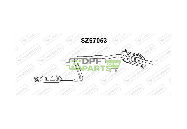 Tlumič výfuku SUZUKI - 1430082030