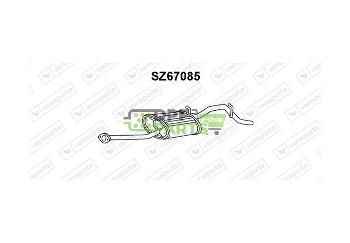 Tlumič výfuku SUZUKI - 1430072F00 1430072F10 14300M72F10