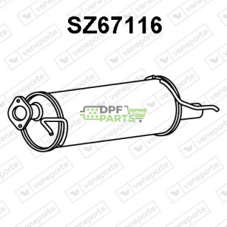 Tlumič výfuku SUZUKI - 1430062J00 1430062J10 1430062JB0