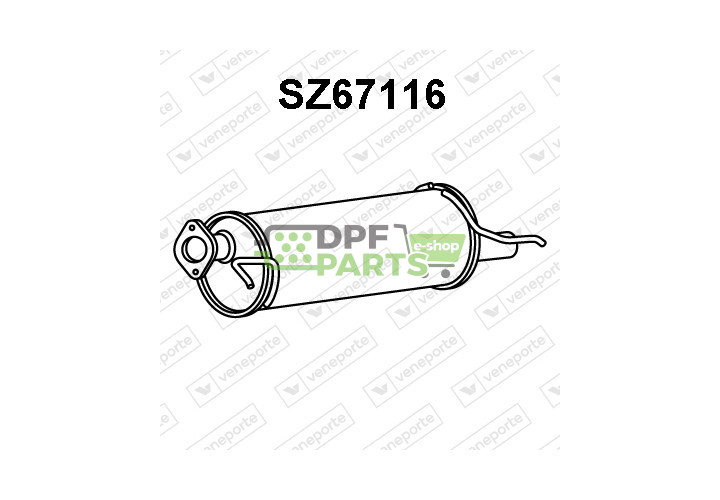 Tlumič výfuku SUZUKI - 1430062J00 1430062J10 1430062JB0