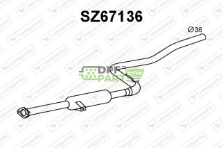 Tlumič výfuku SUZUKI - 1430060B01 1430060E70 1430063B00