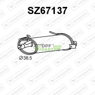 Tlumič výfuku SUZUKI - 1430060B01 1430060E70 1430063B00