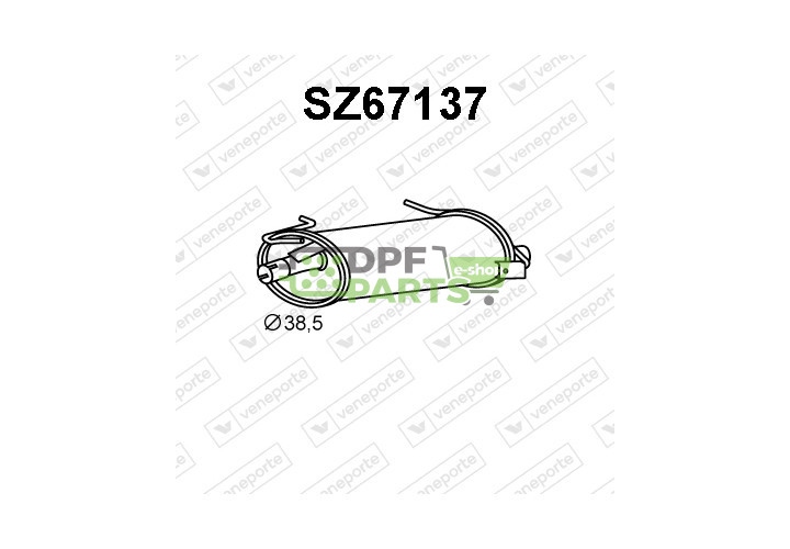 Tlumič výfuku SUZUKI - 1430060B01 1430060E70 1430063B00