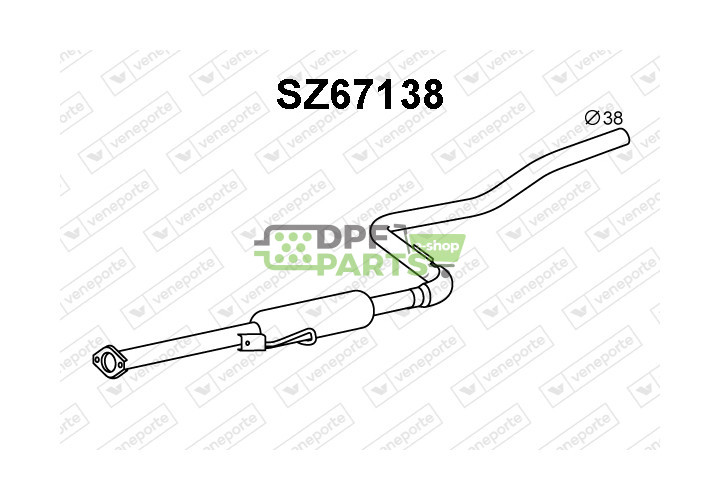 Tlumič SUZUKI - 1430065B00 1430065B20 1430065E00