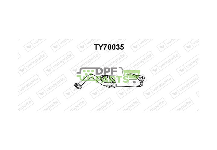 Tlumič TOYOTA - 174300D300  