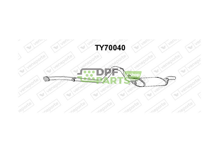 Tlumič TOYOTA - 1743013050  