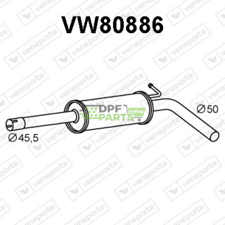 Tlumič AUDI / SEAT / SKODA / VOLKSWAGEN - 6R0253209D 6R0253209L 