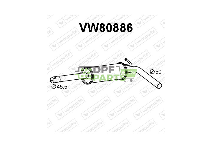 Tlumič AUDI / SEAT / SKODA / VOLKSWAGEN - 6R0253209D 6R0253209L 